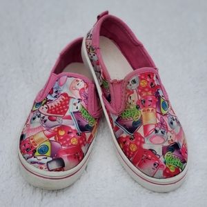 Girls Shopkins Canvas Slip-On Shoes